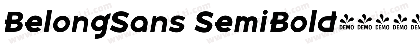 BelongSans SemiBold字体转换